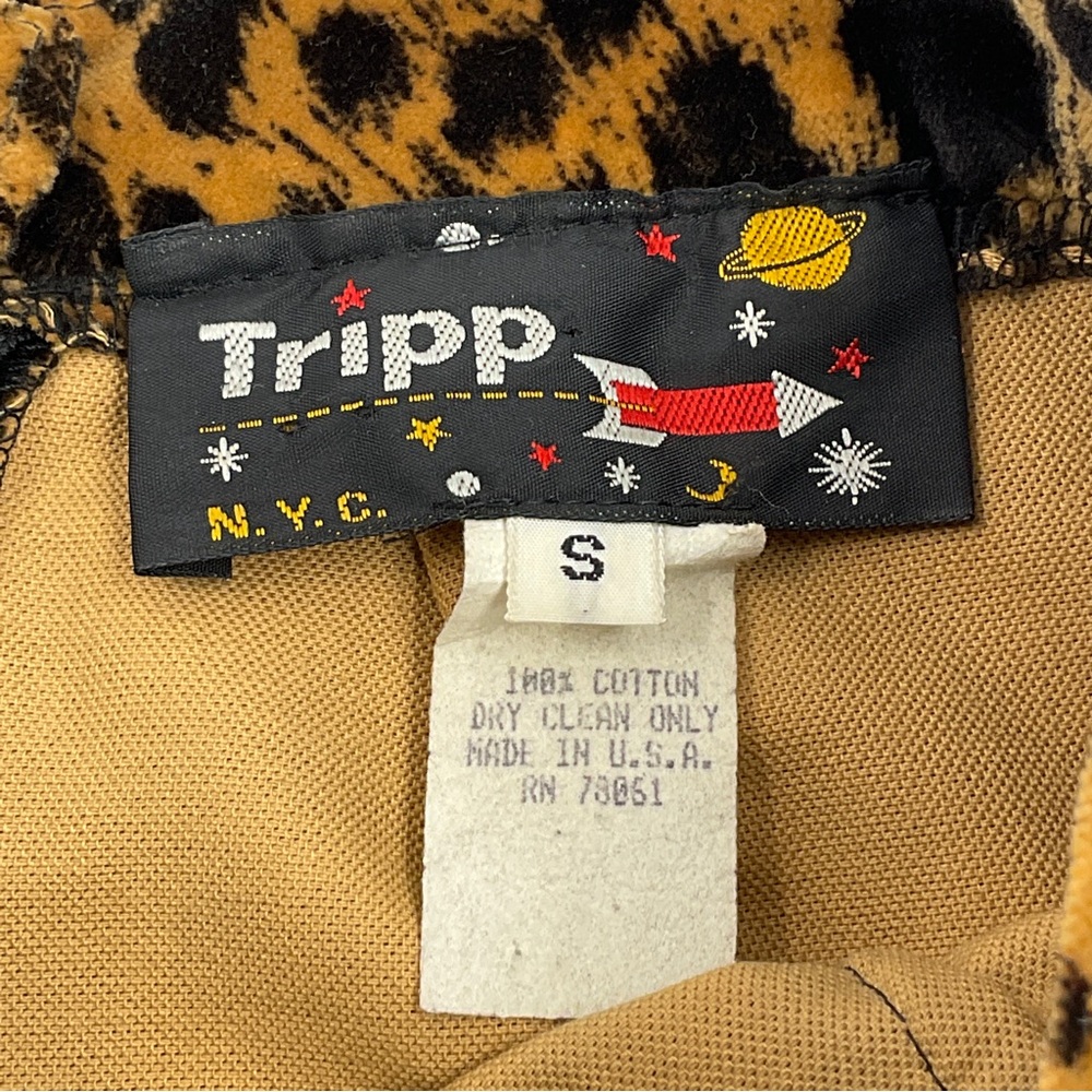 Tripp NYC RARE Vintage 80’s Punk Leopard Print Faux Fur Mini Skirt Small Altered - Picture 2 of 16